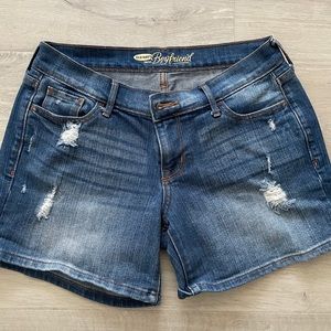 Old Navy 4 Petite Boyfriend Distressed Jean Shorts
